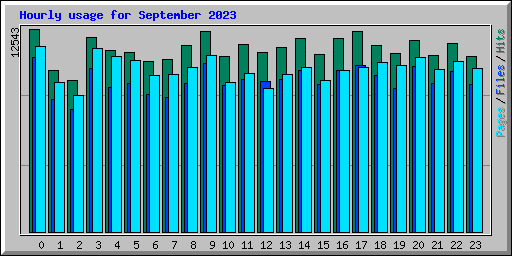 Hourly usage for September 2023