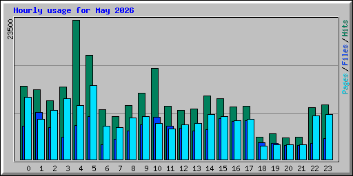 Hourly usage for May 2026